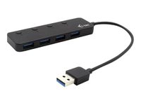 i-Tec USB 3.0 Metal HUB - Hub - 4 x SuperSpeed USB 3.0 