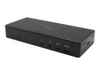 i-Tec USB-C Quattro - Station d'accueil - USB-C / Thunderbolt 3 - 2 x HDMI, 2 x DP - GigE - avec chargeur universel i-Tec 112 W