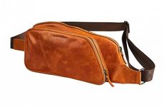 Maverick - Sac bandoulière porté travers cuir - cognac