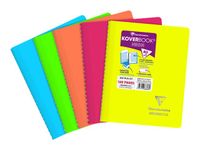 Clairefontaine Koverbook Neon - Cahier polypro A5 - 160 pages - Petits carreaux (5x5 mm) - Disponible en différents coloris