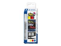 STAEDTLER Lumocolor 344 - Pack de 4 marqueurs craie liquide - Pointe ogive 2,4mm - Couleurs assorties
