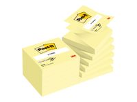 Post-it - 12 Blocs Z-Notes - jaune - 76 x 76 mm