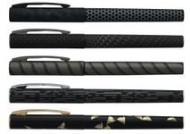 Ink Metallic Pattern Plumink - Stylo plume - bleu