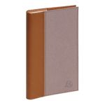 Agenda de poche spiralé Denim Espace 17S - 1 semaine sur 2 pages - 9 x 17,5 cm - marron clair - Exacompta