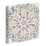 Agenda Chemin des Marettes spiralé recyclé - 1 semaine sur 2 pages - 18,5 x 22,5 cm - vert pâle - Exacompta