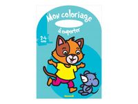 Mon coloriage à emporter (Chat et souris) avec poignée - par Didierjean Marie-Anne - livre à colorier