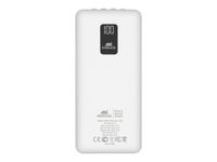 RIVACASE Rivapower VA2220 - powerbank / batterie de secours - 20000 mAh - 4 connecteurs de sortie (USB-A, Micro-USB de type B, Lightning, USB-C) - blanc