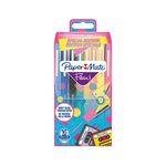 Paper Mate Flair Retro Wave - Pack de 16 feutres pointe moyenne - couleurs assorties - différents modèles disponibles