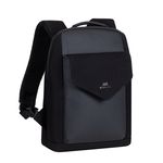 RIVACASE Cardiff - Sac à dos pour ordinateur portable 13,3" - noir