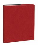 Quo Vadis - Agenda avec répertoire - Exécutif Prestige - Semainier Planning - Multilingue - Marlow - Rouge - 13 mois de décembre à décembre - 16x16 cm