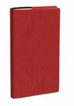 Agenda Marlow Italnote avec répertoire - 1 semaine sur 2 pages - 8,8 x 17 cm - bordeaux - Quo Vadis