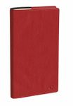 Quo Vadis - Agenda avec répertoire - Italnote Prestige - Semainier Horizontal - Français - Marlow - Rouge - 14 mois de décembre à janvier - 8,8x17 cm
