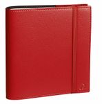 Agenda spiralé à élastique Time & Life Medium - 1 semaine sur 2 pages - 16 x 16 cm - rouge vermillon - Quo Vadis