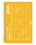 Agenda Oslo - 1 mois sur une page + 1 page de notes - 16 x 24 cm - jaune - Quo Vadis
