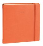 Agenda Executif Prestige Silk - 1 semaine sur 2 pages - 16 x 16 cm - orange - Quo Vadis