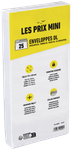 Les Prix Mini - 25 Enveloppes - DL 110 x 220 mm - 80 g/m² - blanc - bande adhésive