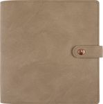 Agenda à spirale Ramatuelle - 1 semaine sur 2 pages - 16 x 16 cm - taupe - Oberthur