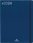 Agenda Flex - 1 semaine sur 2 pages - 22 x 28 cm - bleu marine - Oberthur