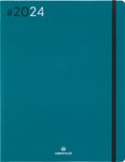 Agenda Flex - 1 semaine sur 2 pages - 22 x 28 cm - émeraude - Oberthur