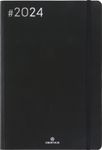 Agenda Flex - 1 semaine sur 2 pages - 17 x 24,5 cm - noir - Oberthur