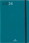 Agenda Flex - 1 semaine sur 2 pages - 17 x 24,5 cm - émeraude - Oberthur