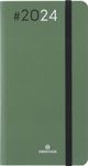 Agenda de poche Flex - 1 semaine sur 2 pages - 9,5 x 17,5 cm - kaki - Oberthur