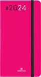 Agenda de poche Flex - 1 semaine sur 2 pages - 9,5 x 17,5 cm - fuchsia - Oberthur