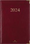 Agenda Kiev - 1 semaine sur 2 pages - 22 x 30 cm - bordeaux - Oberthur