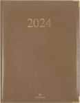 Agenda Kiev - 1 semaine sur 2 pages - 22 x 28 cm - taupe - Oberthur