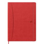 Agenda à élastique Signature - 1 semaine sur 2 pages - 21 x 27 cm - rouge - Oxford