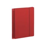 Agenda spiralé à élastique My Fab - 1 semaine sur 2 pages - 10 x 15 cm - rouge - Oxford