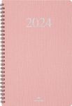 Agenda Galway - 1 semaine sur 2 pages - 19 x 24,5 cm - rose - Oberthur