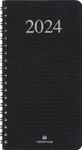 Agenda de poche Galway - 1 semaine sur 2 pages - 9,5 x 17 cm - noir - Oberthur