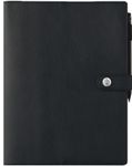 Agenda à spirale Kent - 1 semaine sur 2 pages - 22 x 28 cm - noir - Oberthur