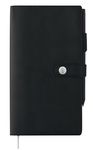 Agenda de poche spiralé Kent - 1 semaine sur 2 pages - 9,5 x 17 cm - noir - Oberthur