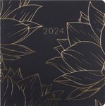 Agenda Astoria - 1 semaine sur 2 pages - 16 x 16 cm - noir - Oberthur