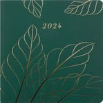 Agenda Astoria - 1 semaine sur 2 pages - 16 x 16 cm - vert - Oberthur