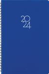 Agenda à spirale Portland - 1 semaine sur 2 pages - 17 x 24,5 cm - bleu - Oberthur
