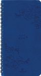 Agenda de poche spiralé Primrose - 1 semaine sur 2 pages - 9,5 x 17 cm - bleu marine - Oberthur