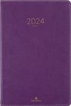 Agenda Eton - 1 semaine sur 2 pages - 17 x 24,5 cm - violet - Oberthur