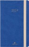 Agenda Eton - 1 semaine sur 2 pages - 13 x 21 cm - bleu - Oberthur