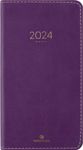 Agenda Eton - 1 semaine sur 2 pages - 9,5 x 17 cm - violet - Oberthur