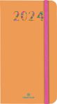 Agenda de poche Merida - 1 semaine sur 2 pages - 9,5 x 17 cm - orange - Oberthur