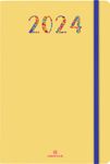 Agenda Merida - 1 semaine sur 2 pages - 10 x 15 cm - jaune - Oberthur