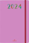 Agenda Merida - 1 semaine sur 2 pages - 10 x 15 cm - violet - Oberthur