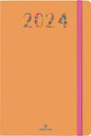 Agenda Merida - 1 semaine sur 2 pages - 10 x 15 cm - orange - Oberthur
