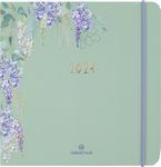 Agenda Giverny - 1 semaine sur 2 pages - 16 x 16 cm - vert - Oberthur