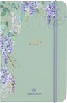 Agenda Giverny - 1 semaine sur 2 pages - 10 x 15 cm - vert - Oberthur