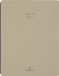 Agenda Stan - 1 semaine sur 2 pages - 19 x 24,5 cm - taupe - Oberthur