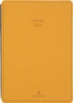 Agenda Stan - 1 semaine sur 2 pages - 11,5 x 16,5 cm - moutarde - Oberthur